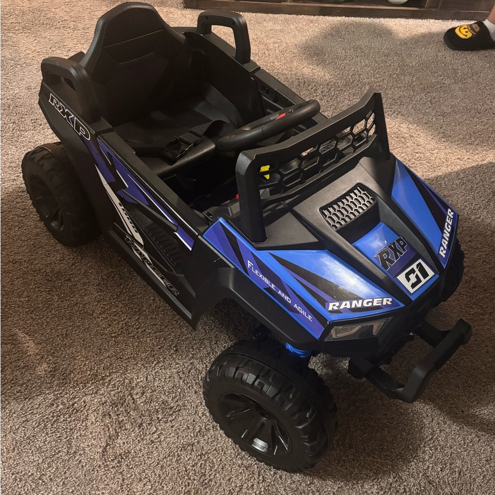 Blue Ranger Kids Ride-On Toy Car